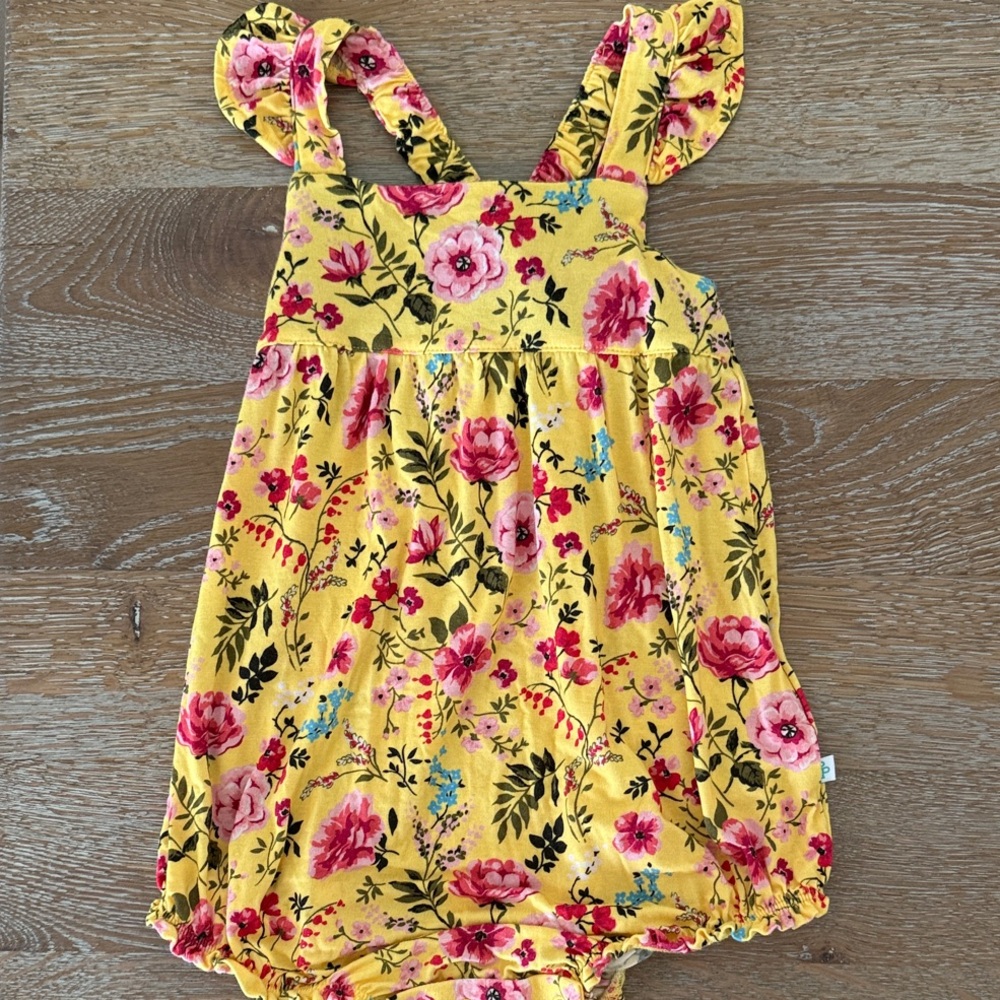 Floral Yellow romper